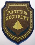 5.495 ROMANIA ECUSON EMBLEMA PATCH PROTEUS SECURITY 122/95mm