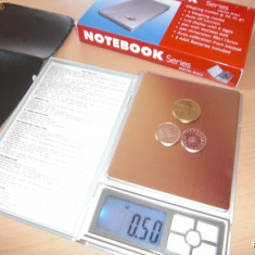 Cantar NOTEBOOK de bijuterii prezicizie 0.1 - 2000 gr max , baterii , NOU