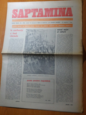 ziarul saptamana 2 ianuarie 1981-nr cu ocazia anului nou foto