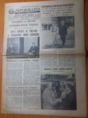 ziarul informatia bucurestiului 28 mai 1987-vizita lui ceausescu la varsovia
