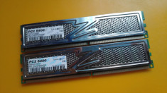 B.Kit 4GB DDR2 Desktop,2x2GB,OCZ Platinum,800Mhz,PC2-6400,CL5,Radiator foto