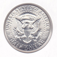 Moneda Statele Unite ale Americii 1/2 Dolar 1969D - KM#202 UNC (argint 0,400) foto