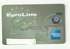 CARD BANCAR EUROLINE / pentru colectionari. foto