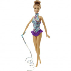 Papusa Barbie Gimnasta Mattel BRB Gymnast Purple DKJ16-DKJ18 foto