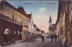 #1711- Romania, Nagyszeben, Sibiu c.p.. necirc. 1918: Str. Meszaros, animat foto