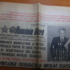 ziarul romania libera 7 martie 1980-cuvantarea lui ceausescu cu privire la vot