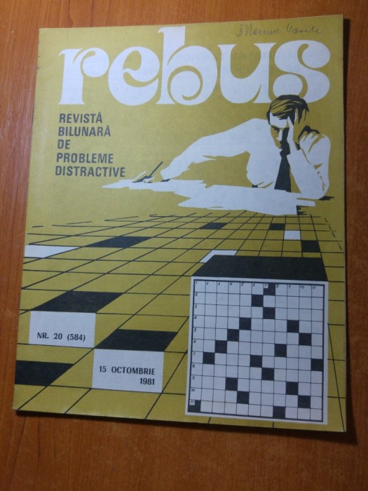 revista rebus 15 octombrie 1981