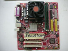 Placa de baza MSI K8MM3-H cu procesor AMD Athlon 3000+ si cooler foto