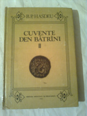 CUVENTE DEN BATRINI ~ B.P.HASDEU ( vol.2) foto