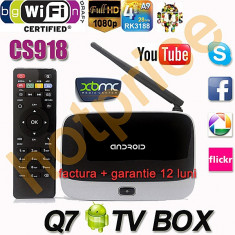 Media Player MINI PC smart TV box FULL HD, 1GB DDR3, 8 GB, Wi-Fi, Android, CS918 foto