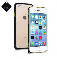 Husa BUMPER ALUMINIU aviatie, protectie premiumHOCO, iPhone 6, ultra usor, NEGRU foto