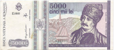 Romania 5000 Lei 1993 Mai - (046305) P-104 foto