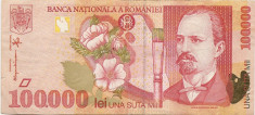 Romania 100.000 (100000) lei 1998 (3280302) P-110 foto