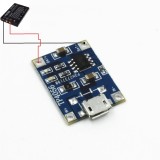 REGULATOR de incarcare prin microUSB pt ACUMULATOR LITIU ION
