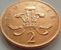 Moneda 2 Pence - ANGLIA, anul 1989 *cod 2886 foto