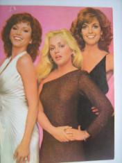 Film/Cinema-Carte postala actori Victoria Principal, Charlene Tilton, Linda Gray foto