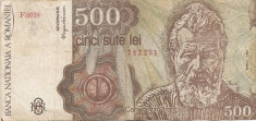 Romania 500 Lei 1991 Aprilie - 742291 P-98b foto