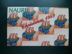 1989 Nauru - Craciun, serie completa neuzata. foto