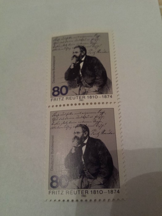 germania 1985 aniversare reuter mnh