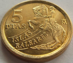 Moneda 5 PESETAS - SPANIA, anul 1997 *cod 1186 = UNC foto