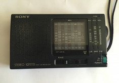 Radio portabil l Sony ICF- SW 10 4 BENZ ,12 Band,Made in japan foto