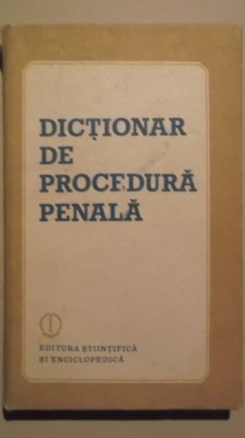 Dictionar de procedura penala foto
