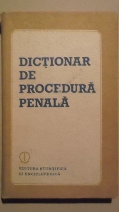 Dictionar de procedura penala