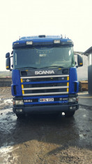 Scania 164G V8 cu macara + remorca .an 2001 foto