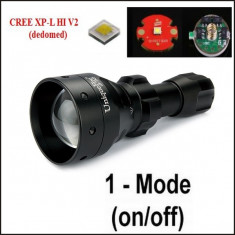 Lanterna cu ZOOM cu Led Alb rece XPL Hi -Dedomed-1 mod de iluminare foto