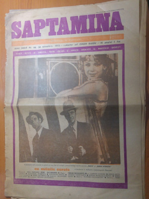 ziarul saptamana 20 octombrie 1972-lansarea filmului romanesc&amp;quot;cu mainile curate&amp;quot; foto