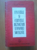 d10 Finantele si cerintele dezvoltarii economiei socialiste iulian Vacarel
