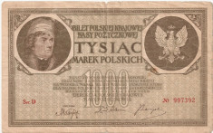 POLONIA 1000 MAREK 1919 U foto