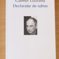 Declaratie de iubire - Gabriel Liiceanu