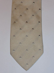 Cravata din matase gri argintiu Armani Collezioni originala foto