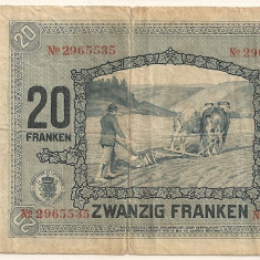 LUXEMBURG Luxembourg 20 Francs Franci 1929 Uzata