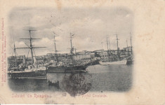 SALUTARI DIN ROMANIA PORTUL CONSTANTA CLASICA CIRCULATA 1900 foto