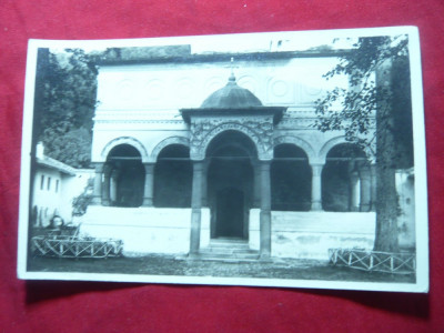 Ilustrata - Manastirea Horezu-Valcea - Portal Biserica 1936 foto