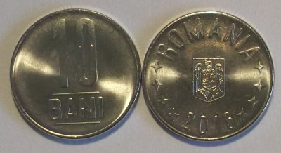 ROMANIA 10 BANI 2016 UNC - LUCIU DE MONETARIE - DIN FISIC DE BANCA ** foto