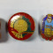 LOT DE 3 INSIGNE UTC - UNA BRIGADIER - 2 VARIANTE FRUNTAS IN MUNCA PATRIOTICA