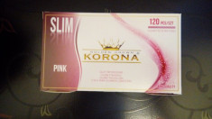 Tuburi pentru injectat tutun Korona Full Pink slim, 120 buc/ 3.5 lei. foto