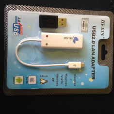 Placa retea micro usb 10/100Mbps reali, cipset AX88772B foto