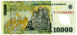 Bancnota 10.000 (10000 ) lei 2000 polymer UNC semnatura Isarescu