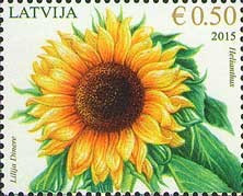 LETONIA 2015, Flora, serie neuzată, MNH foto