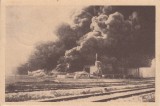 CONSTANTA , CUCERIREA CONSTANTEI. ARDEREA REZERVOARELOR DE PETROL.CIRC.1934