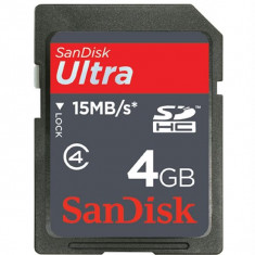 Card Sandisk SDHC 4GB Ultra Clasa 4 SDSDH-004G-U46 foto