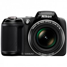 Aparat foto digital Nikon Coolpix L320, 16 MP, zoom optic 26x, Negru foto