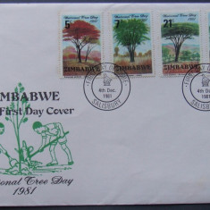 ZIMBABWE 1981 - ZIUA NATIONALA A COPACULUI, 1 FDC OBLITERAT - AS 164