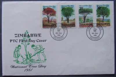 ZIMBABWE 1981 - ZIUA NATIONALA A COPACULUI, 1 FDC OBLITERAT - AS 164 foto