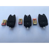 SET 3 Avertizori digitali Rainbow TLI07 negru cauciucat cu mufa jack