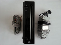 Nintendo Wii + cablu tv + alimentator adaptor power supply consola joc foto